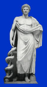 Asklepios, Greek God of Healing.